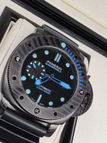 Relogio Panerai Submersible Aço Carbotech Oxiblack Preto Automatico em 10x Sem Juros
