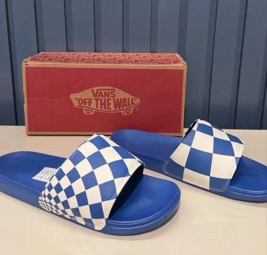 Chinelo vans azul 42