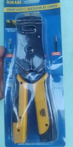 Crimpador e testador de cabos