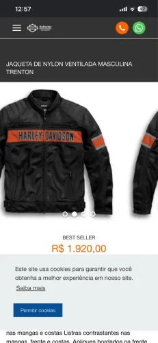 Jaqueta Harley Davdson