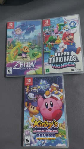 Zelda Echoes + Kirby Nintendo Switch kit top