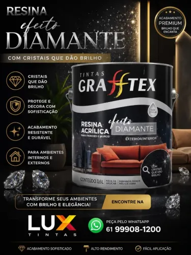 RESINA GRAFFTEX EFEITO DIAMANTE