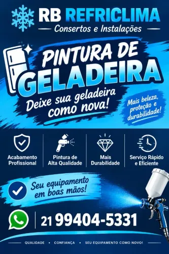 Pintura de geladeiras e freezer