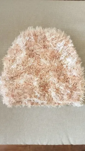 Gorro Touca de Frio para Adultos - Bege e Marrom Claro