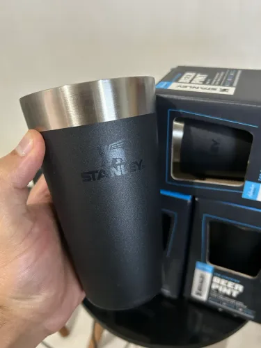 Copo Térmico Stanley Original Black Matte 473ml Lacrados.