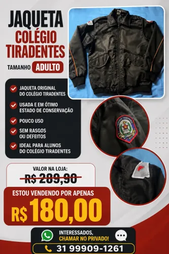 Jaqueta do Colégio Tiradentes original usada