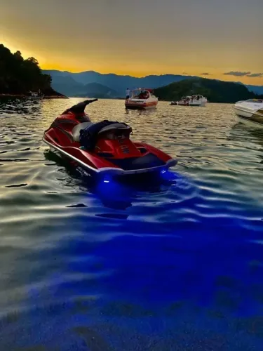 Par de luz led subaquática na cor azul 48 leds bem forte ideal para Jetski, Lanchas etc.