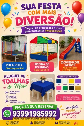 Aluguel de brinquedos infantil 
