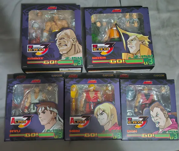 Street fighter alpha storm arena Ryu, Ken, Nash, Saga e Dan.