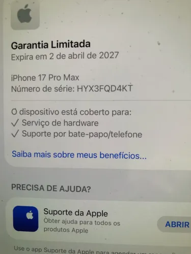 iPhone 17 pro max azul 2 meses de uso