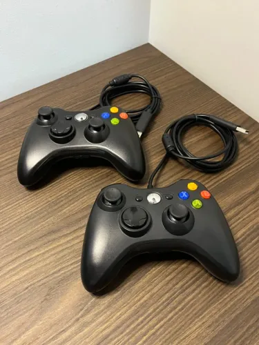 Par Controles X-Box 360 Com Fio