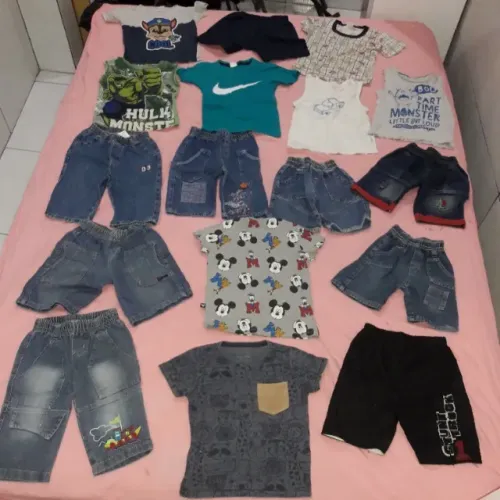 Lotão de roupas infantil masculina tamanho 3 anos