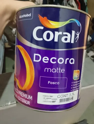 Tinta de parede Coral Cor Cromo Suave