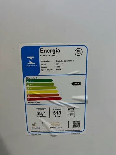 Freezer inverter Eletrolux (1 ano garantia estendida)