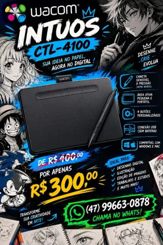 Mesa digitalizadora Wacom intuos CTL 4100