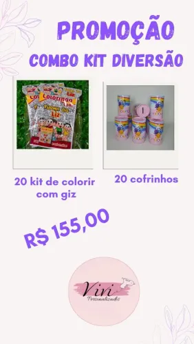 Combo kit lembrancinha 