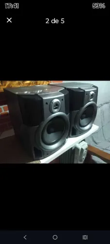 caixas Aiwa 3 vias de 6 com surround tudo ok.