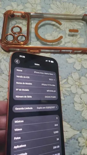 Iphone 17 Max 256 Gigas.Leia a descrição.