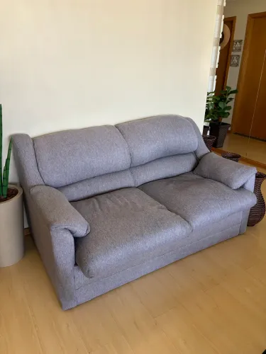 SOFÁ-CAMA 2 LUGARES - CINZA