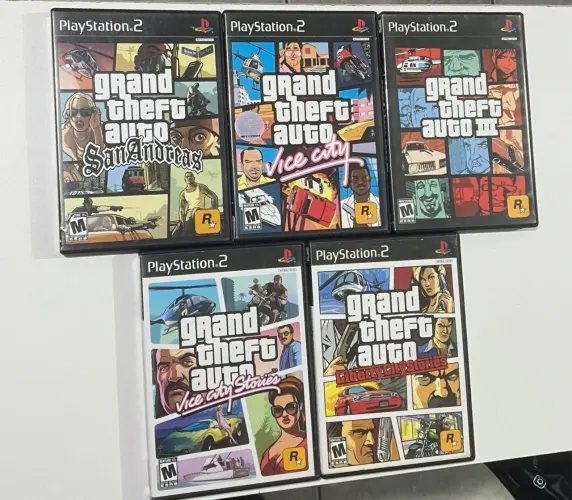 Coleção gta ps2 black label