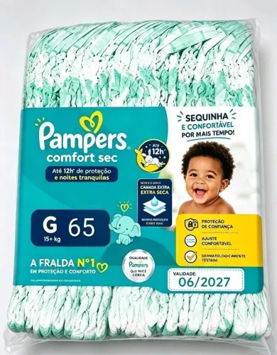 Vendi fralda Pampers confort sec