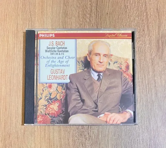 CD J.S. Bach: Secular Cantatas BWV 205 & 214 (Gustav Leonhardt) Made in USA