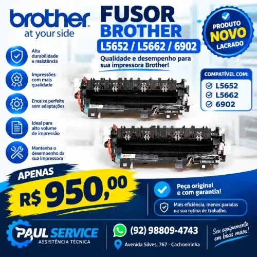 Fusor Brother L5502 L6402 L5652 6902 D005r001 110v. zero original