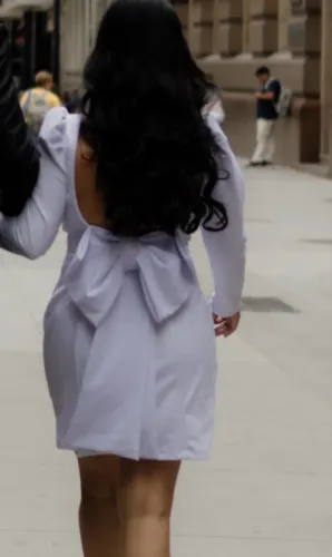 Vestido Larissa Manoela - branco noiva