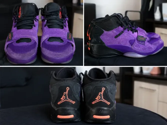 Tênis Air Jordan Flight Club 91 Roxo (Court Purple) Original - Usado 1x