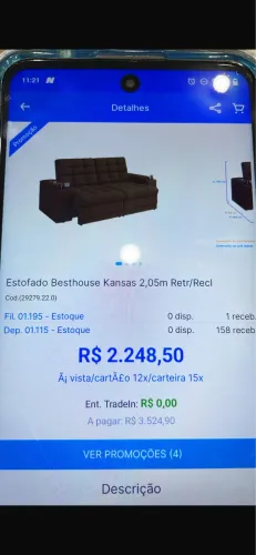 Vendo sofá retrátil 1.500