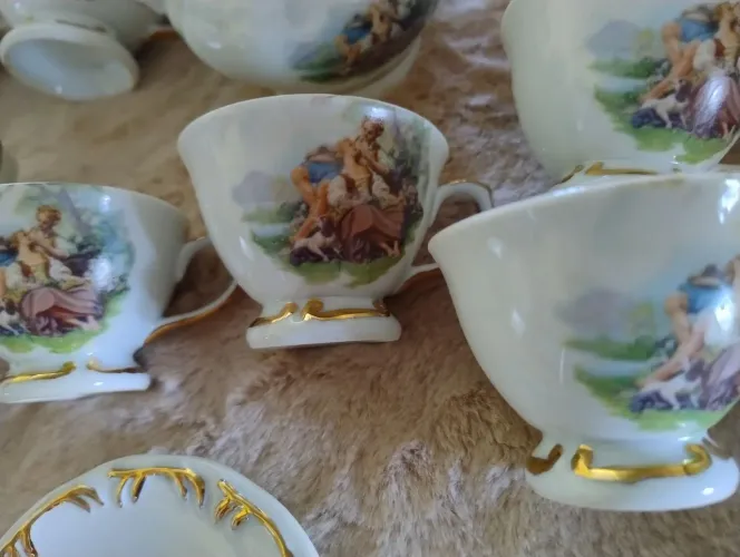 Jogo de xícaras porcelana real