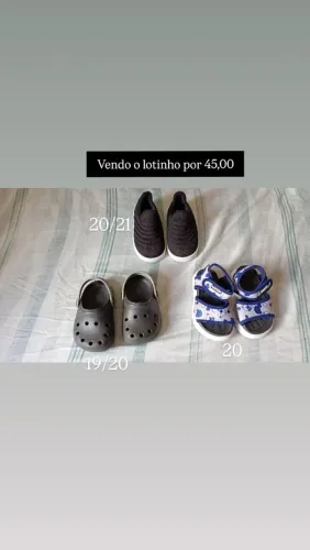 Lote de calçados infantil masculino