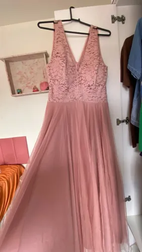 vestido de festa rosa