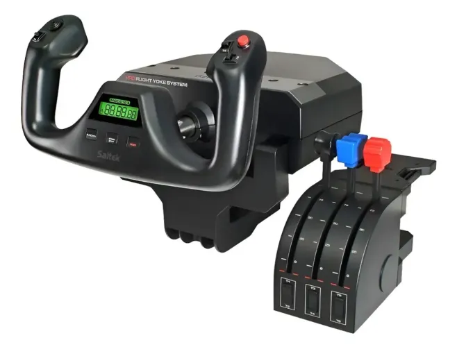Simulador de voo: Logitech Flight Yoke System