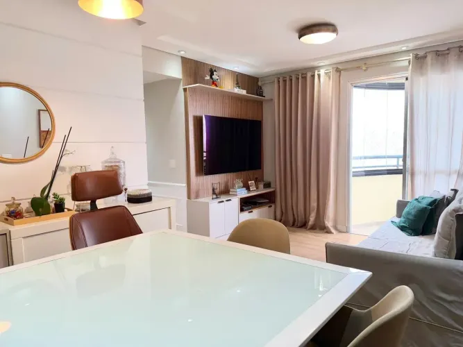 APARTAMENTO NO ALDEIA DOS PÁSSAROS TATUAPÉ 68 m² 2 DORMITÓRIOS 1 SUÍTE AR-CONDICIONADO