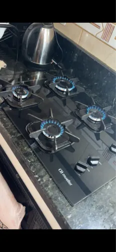 Cooktop 4 Bocas Mueller Ultra Chama G5 - Preto
