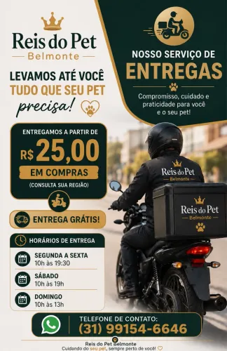 Casa de ração entrega grátis na região