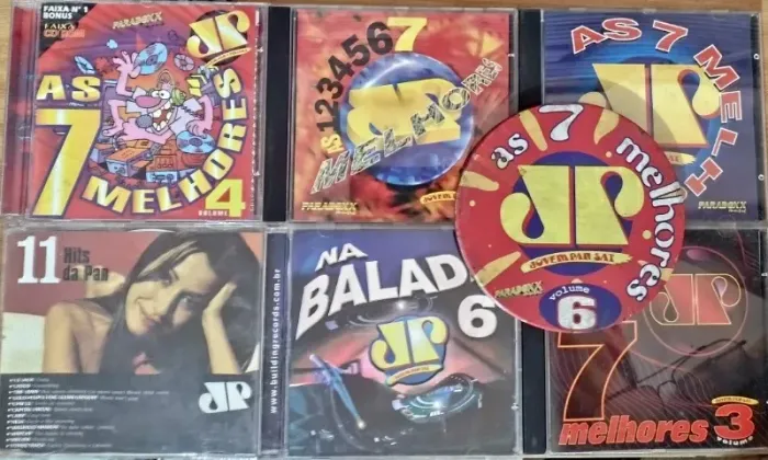 7 Cds Jovem Pan - Paradoxx Music - Raridades dos anos 90 - Vintage