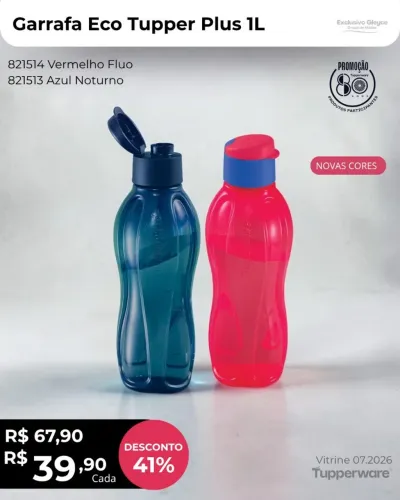 Garrafa eco Tupper de 1 litro