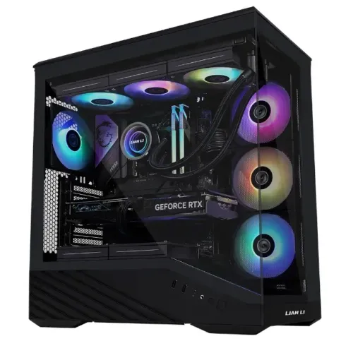 Gabinete Gamer | Lian Li V100 | Mid-Tower | Vidro Temperado | S/fans | Preto - Loja FH