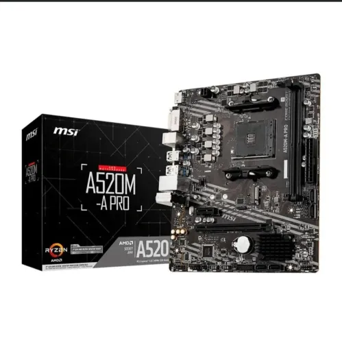 Placa mãe MSI A520M A-PRO - Nova