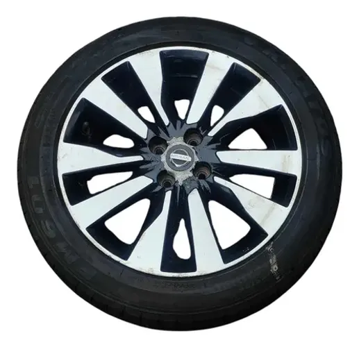 Roda Aro 17 C/pneu Nissan Kicks 2016/18 Detalhe Pneu Furado Preto