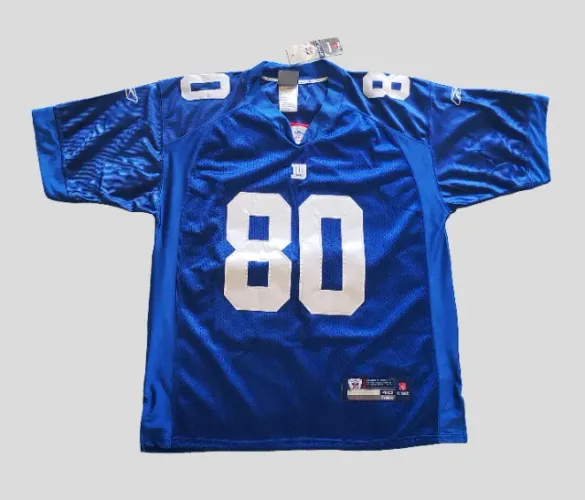 Camisa New York Giants #80 Victor Cruz Reebok NFL On Field 48