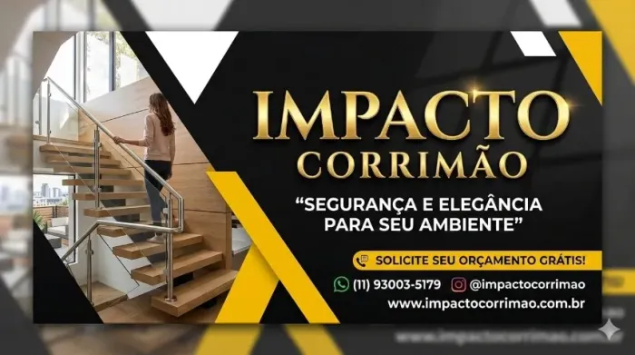 Corrimão de inox e guarda corpo para escadas
