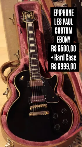 Guitarra Epiphone Les Paul Custom Ebony