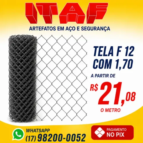 TELA DE ALAMBRADO 10 F 12 COM 1,70