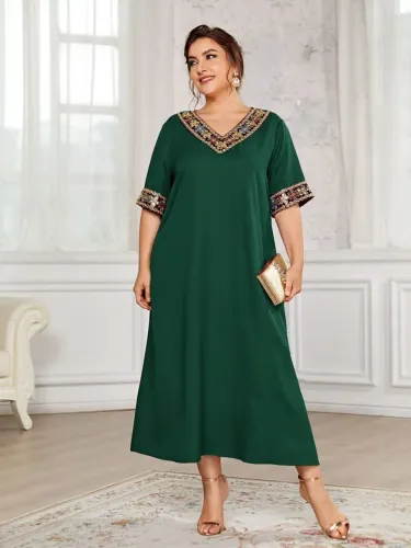 Vestido Estilo Árabe Shein Curve 3XL