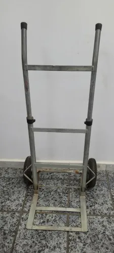 carrinho de carga dobrável galvanizado pneus a ar suporta até 150kg