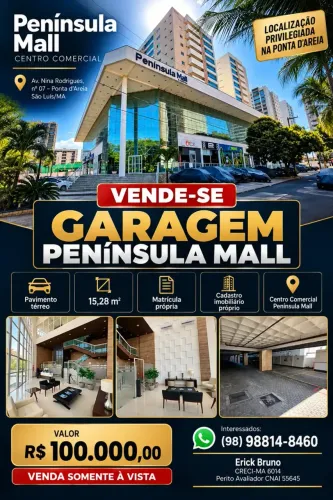 Vende-se Garagem no Península Mall Ponta dAreia | R$ 100 Mil