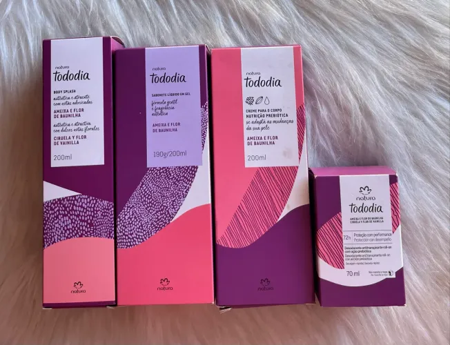 Kit Ameixa e Flor de Baunilha Natura 